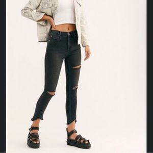 Free People Sunny Mid-Rise Skinny Jeans